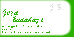 geza budahazi business card